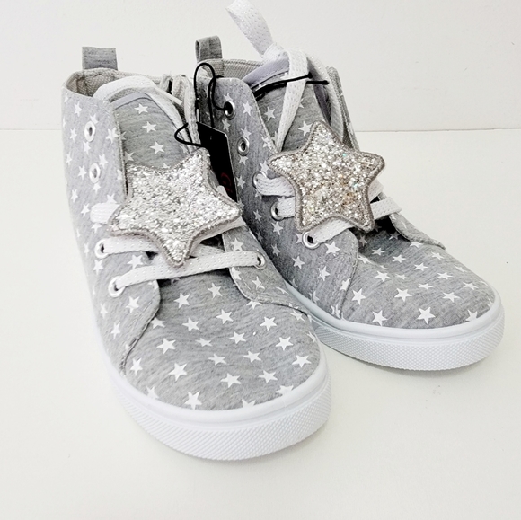 Bobbie brooks gray stars girls shoes - Picture 1 of 5